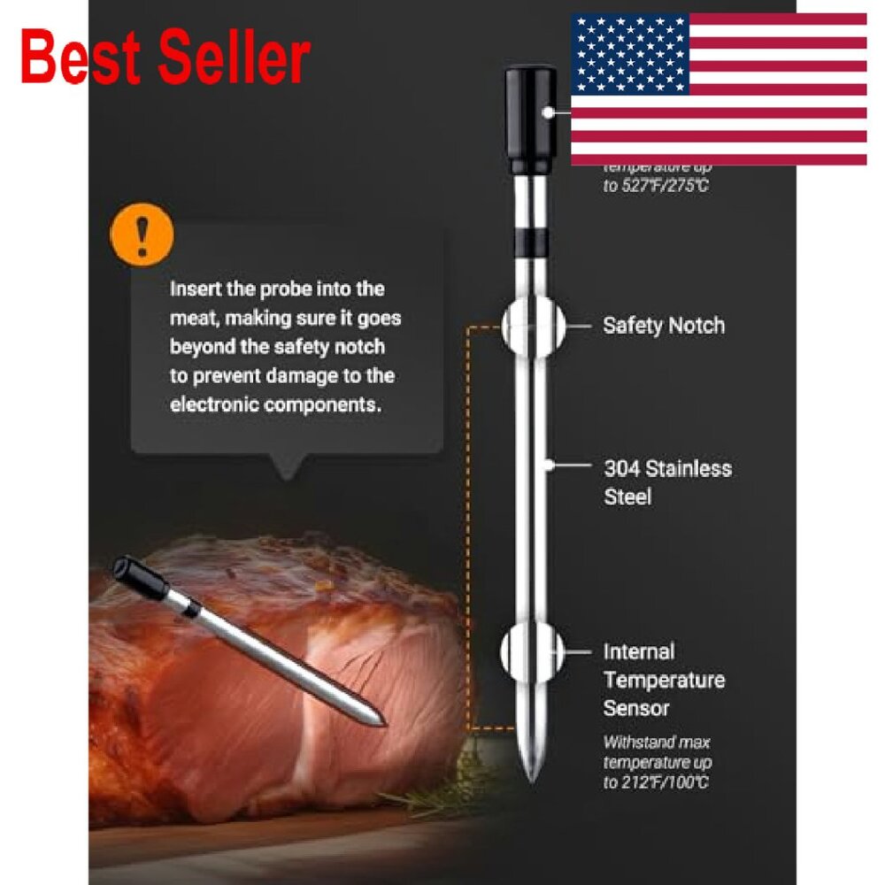 Smart Wireless Meat Thermometer Bluetooth Digital… - image 7